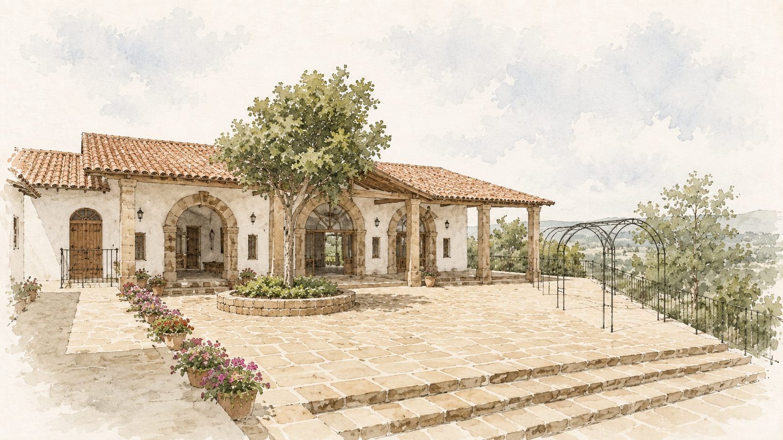 Ilustración de Casa Palo de Rayo, Barichara